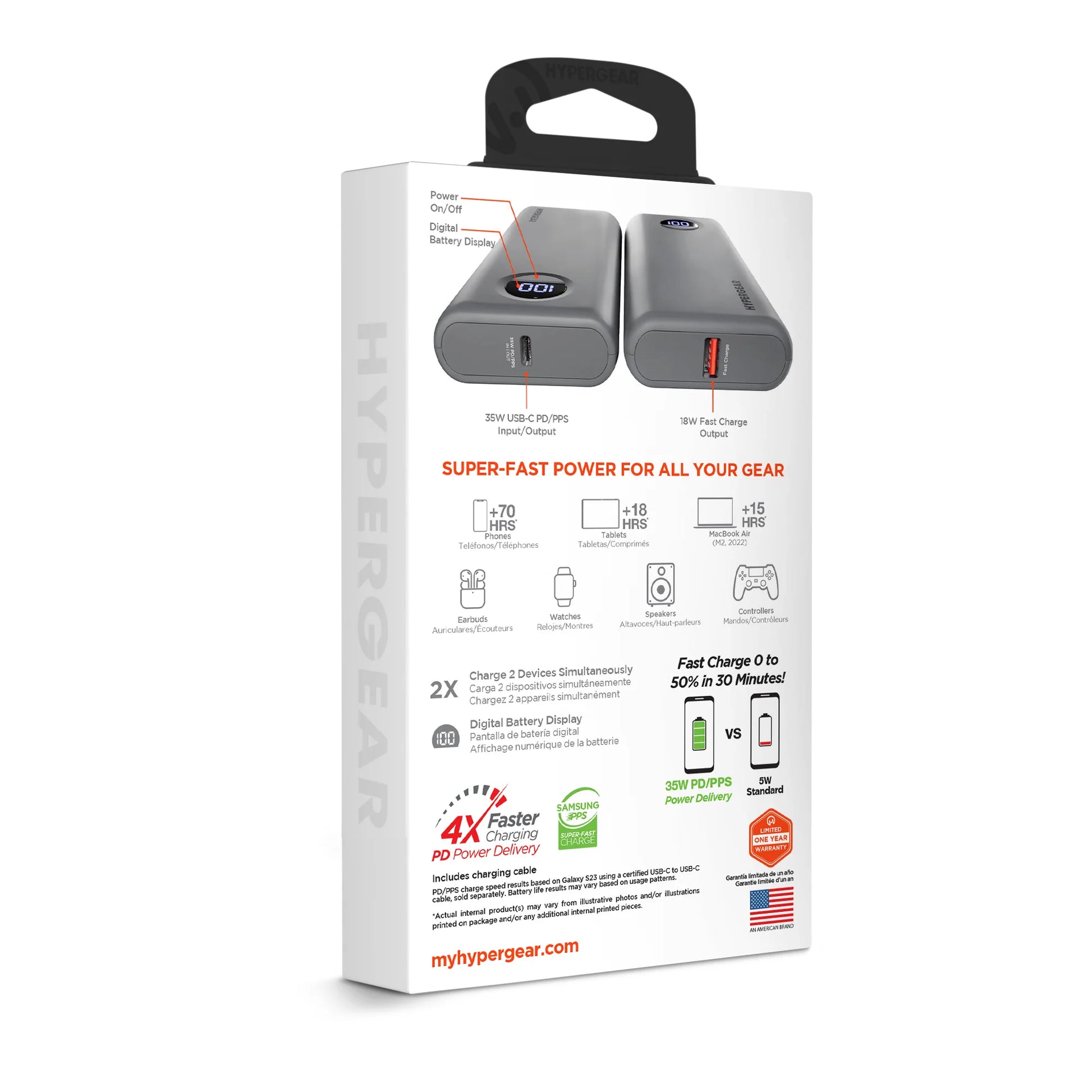 Hypergear Powerpack PRO+ 20000Mah 20W Power Bank