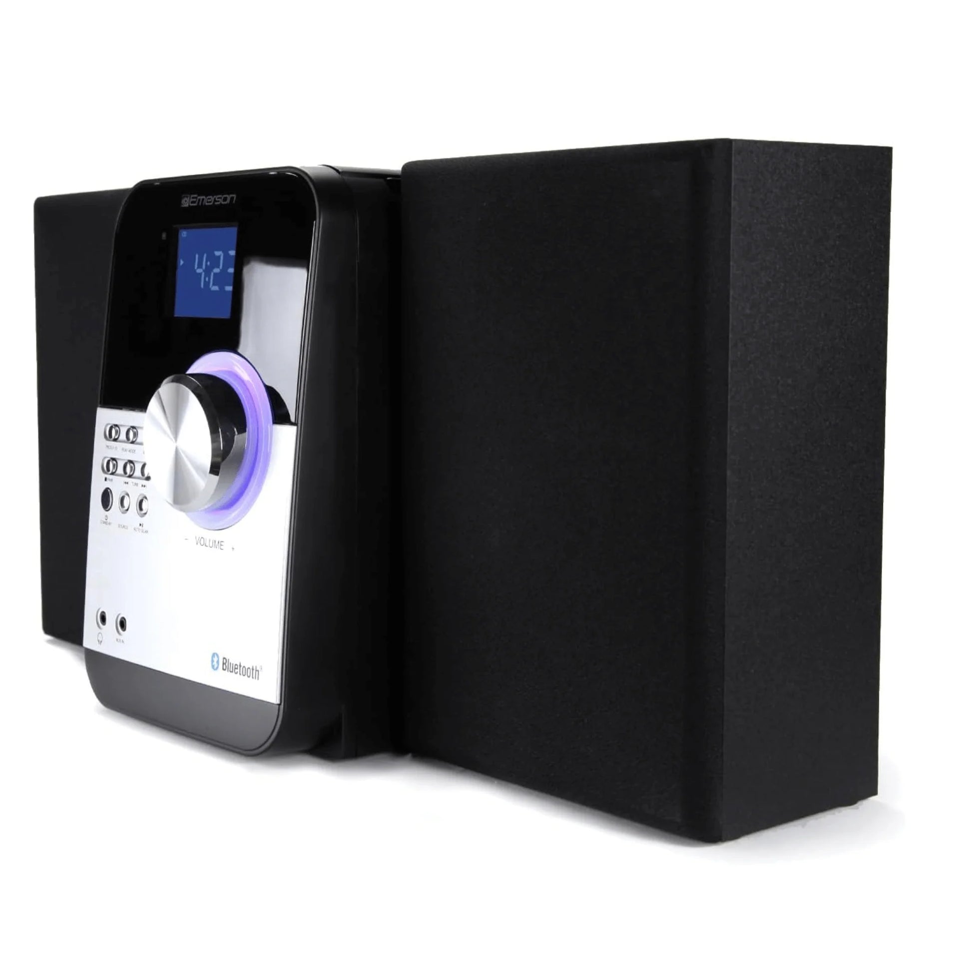 Emerson CD & MP3 Bluetooth FM Radio Microsystem W Aux Jack and Streaming Options