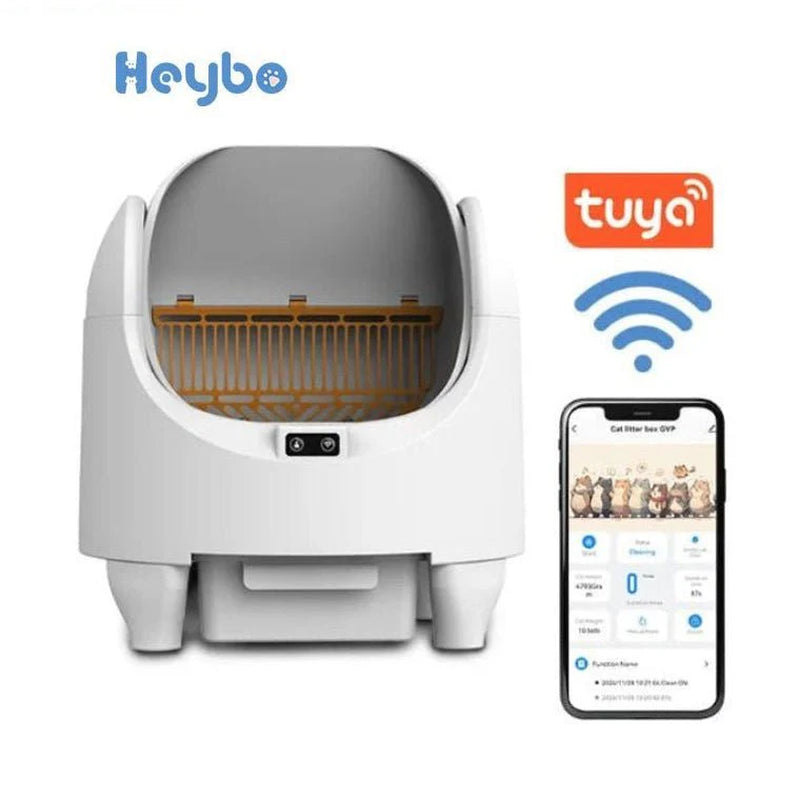 Smart Self-Cleaning Cat Litter Box - Automatic Odor Control by HEYBO
