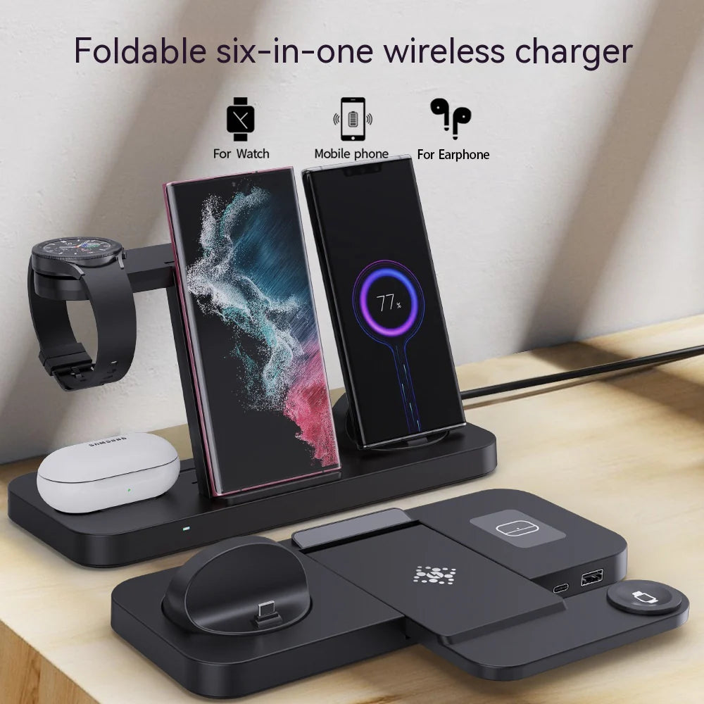 Portable Trio Charger for Phone Headset and Watch