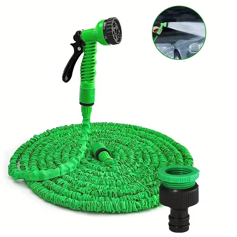 25FT-200FT Expandable Magic Hose 7 Water Spraying Functions Gun Durable Materials Home Garden Watering Tools Lightweight Design