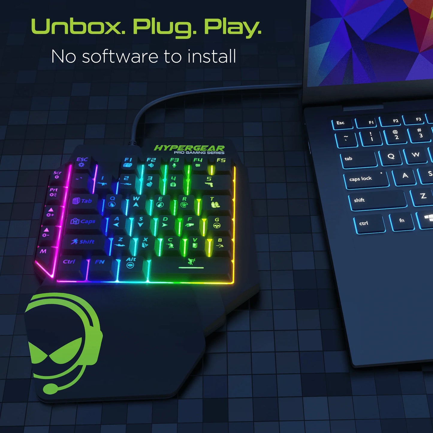 Hypergear Keyvictory One-Handed Gaming Keypad