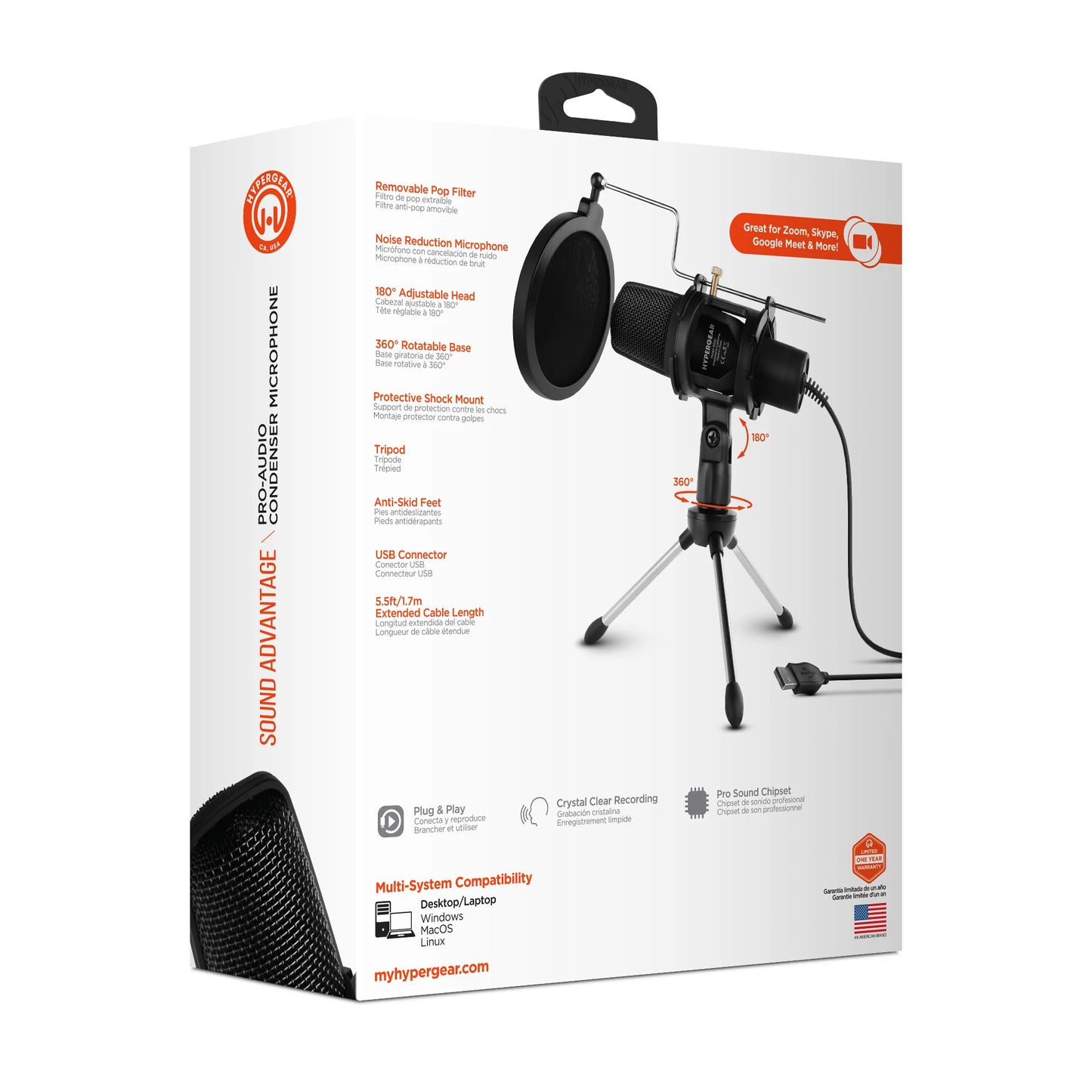 Hypergear Sound Advantage Pro-Audio Hi-Def Condenser Microphone