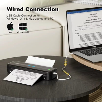 Phomemo M832 Portable Printer Printers Wireless Bluetooth Inkless Printer Thermal Printer Compatible with Phone & Laptop 300Dpi