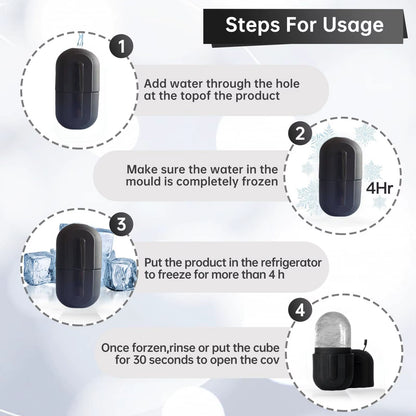 1 Face and Eye Ice Roller, Upgraded Ice Face Beauty Ice Roller, Ice Face Block, Face Massage, Silicone Ice Mold