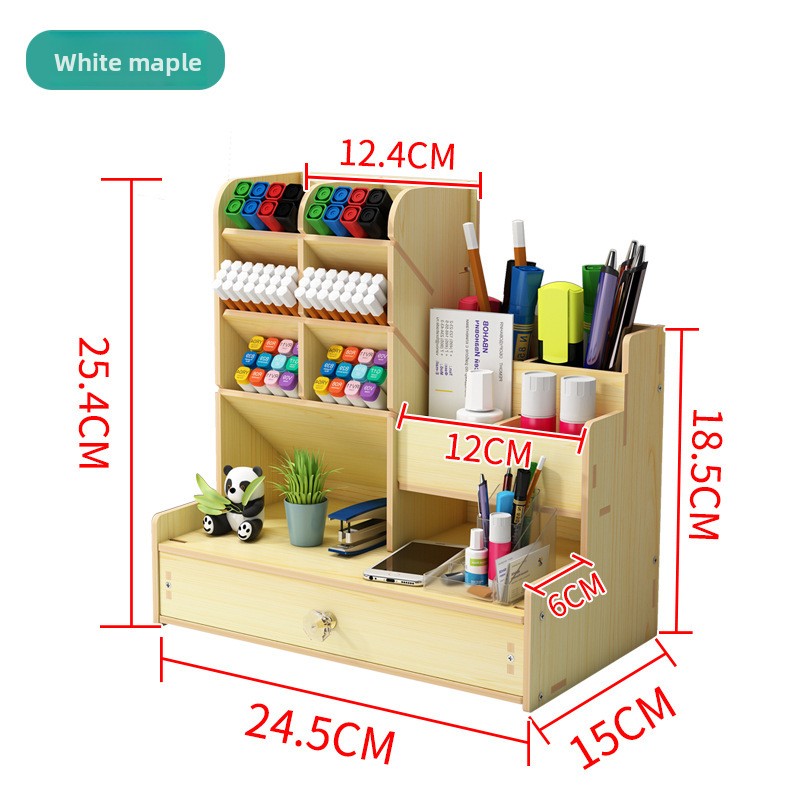 Wooden Desktop Organizer