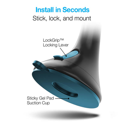 Naztech Magbuddy Elite Windshield Mount with Quick & Easy Installation