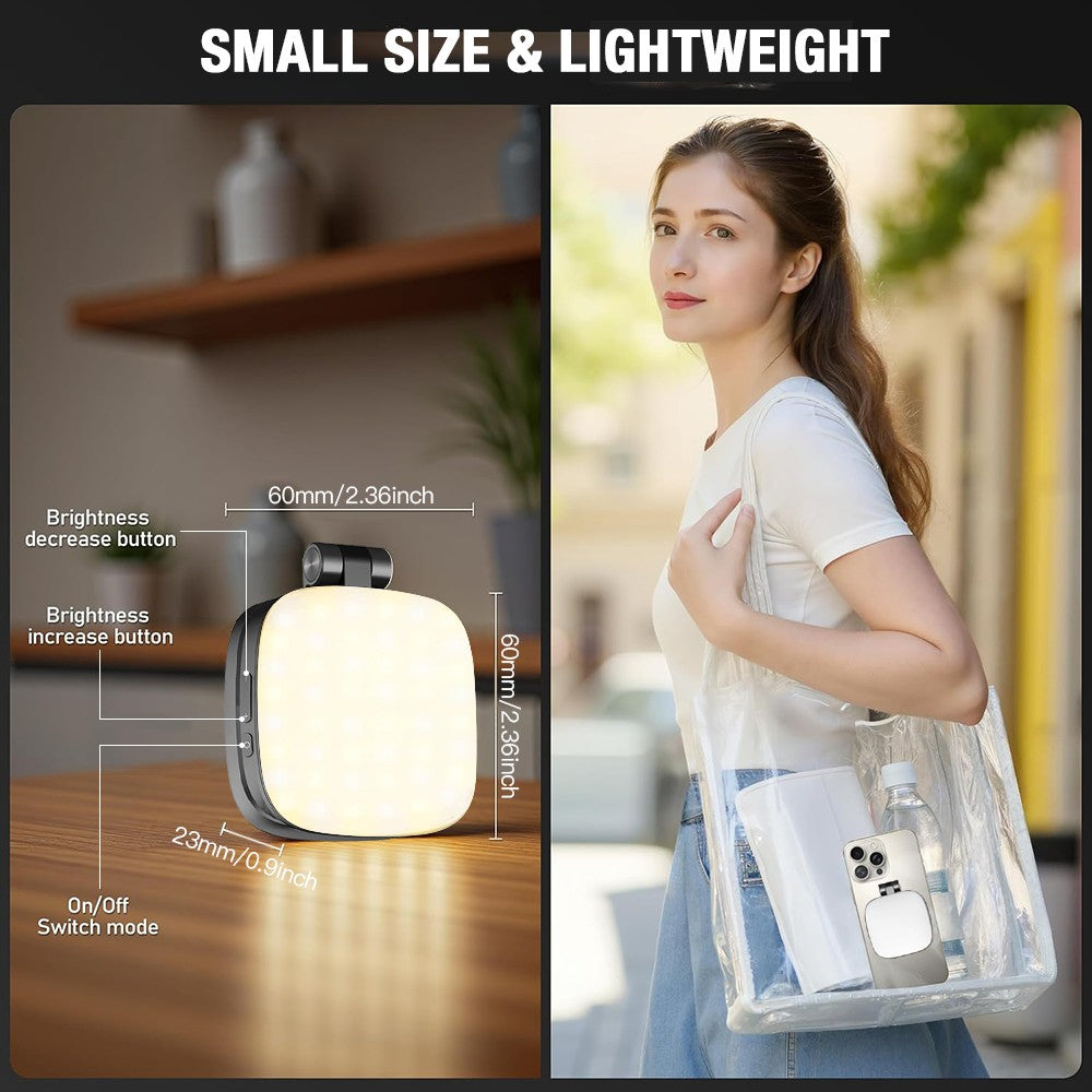 Magnetic Selfie Light -Magsafe Compatible LED Phone Selfie Light Included Mirror