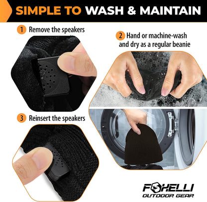 Bluetooth Beanie Hat – 15-Hour Battery, Built-In Mic, Fully Washable, Perfect Tech Gift for Men & Women