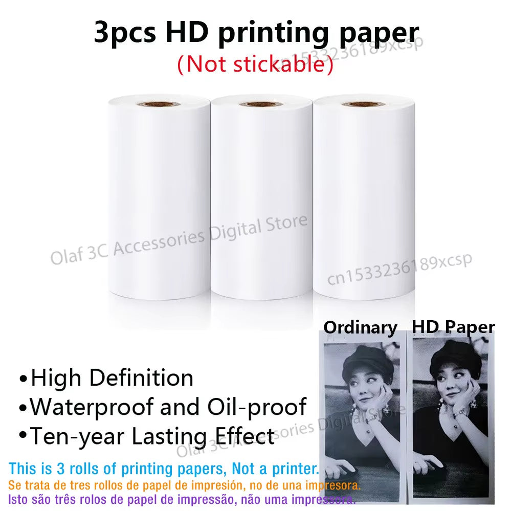 Meow Mini Label Printer Thermal Portable Printers Stickers Paper Inkless Wireless Impresora Portátil 200Dpi Android IOS 57Mm