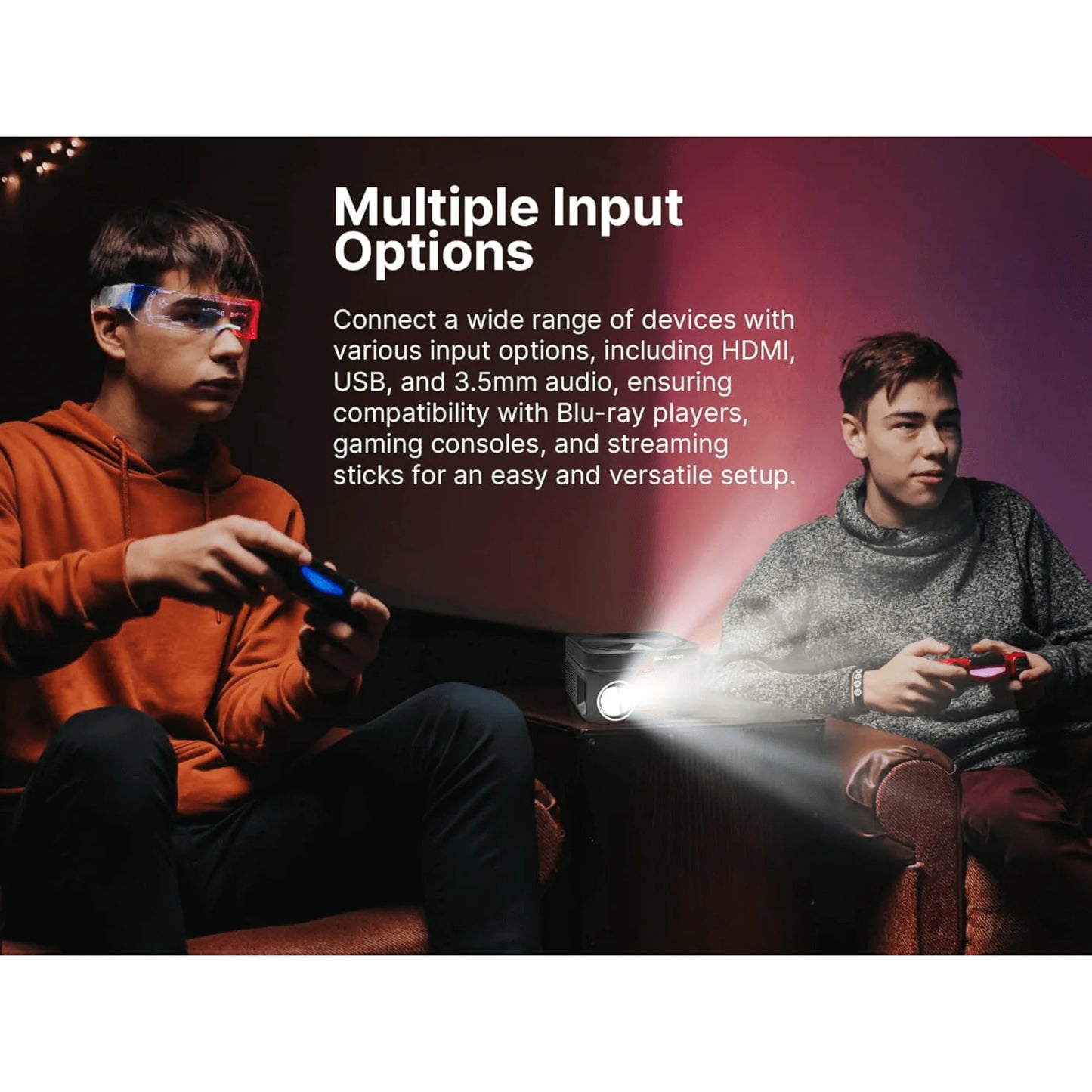 Emerson 120" Home Theater LCD Projector Combo with Built-In DVD Player