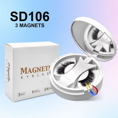 Magnetic False Eyelashes Integrated Box New Glue-Free False Eyelashes Kit