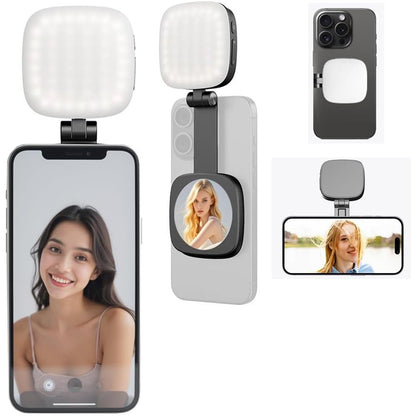 Magnetic Selfie Light -Magsafe Compatible LED Phone Selfie Light Included Mirror