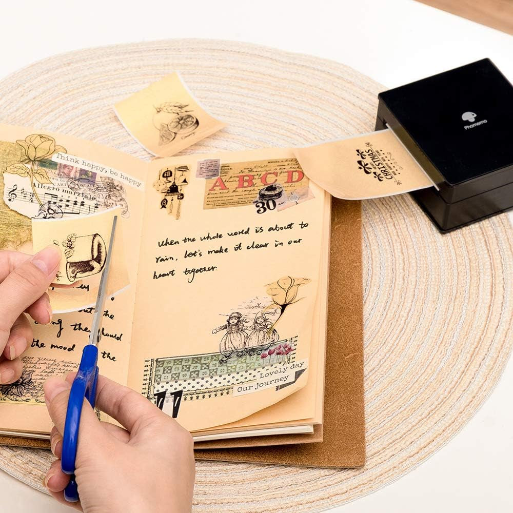 Golden Self-Adhesive Thermal Paper, Glossy Printable Sticker Paper Label for  M02/M02 Pro/M02S/P2S/M03/M04S Mini Sticker Printer, 50Mm X 3.5M, Diameter 28Mm, 3-Rolls