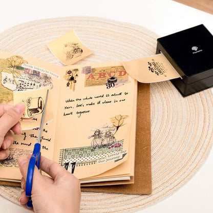 Golden Self-Adhesive Thermal Paper, Glossy Printable Sticker Paper Label for  M02/M02 Pro/M02S/P2S/M03/M04S Mini Sticker Printer, 50Mm X 3.5M, Diameter 28Mm, 3-Rolls