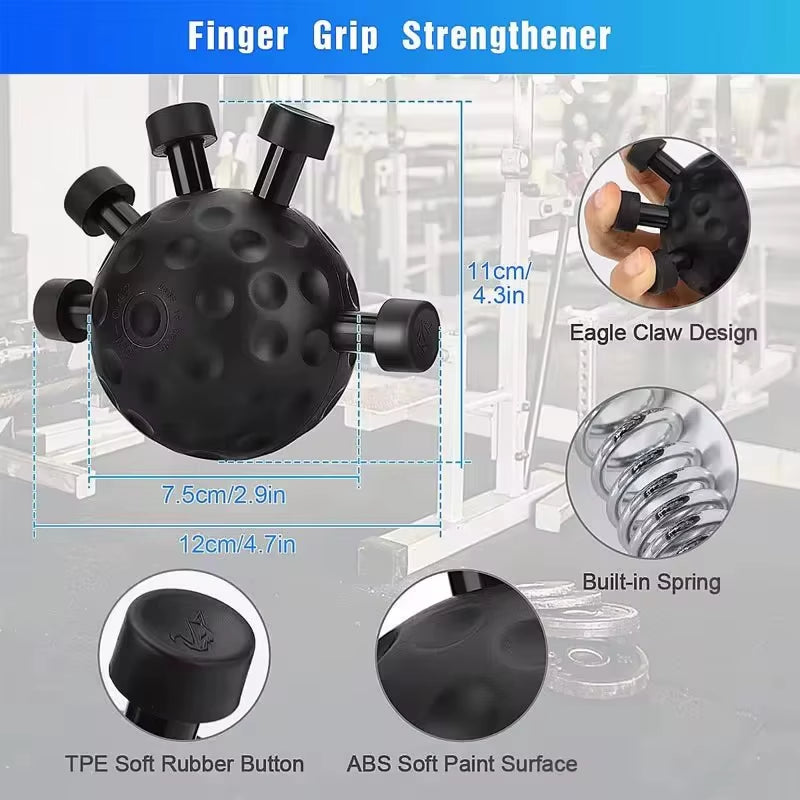 Rock Climbing Exerciser Trainers Finger Hand Strengthener Ergonomic Hand Ball Gripper Exerciser anti Slip Finger Exerciser Ball