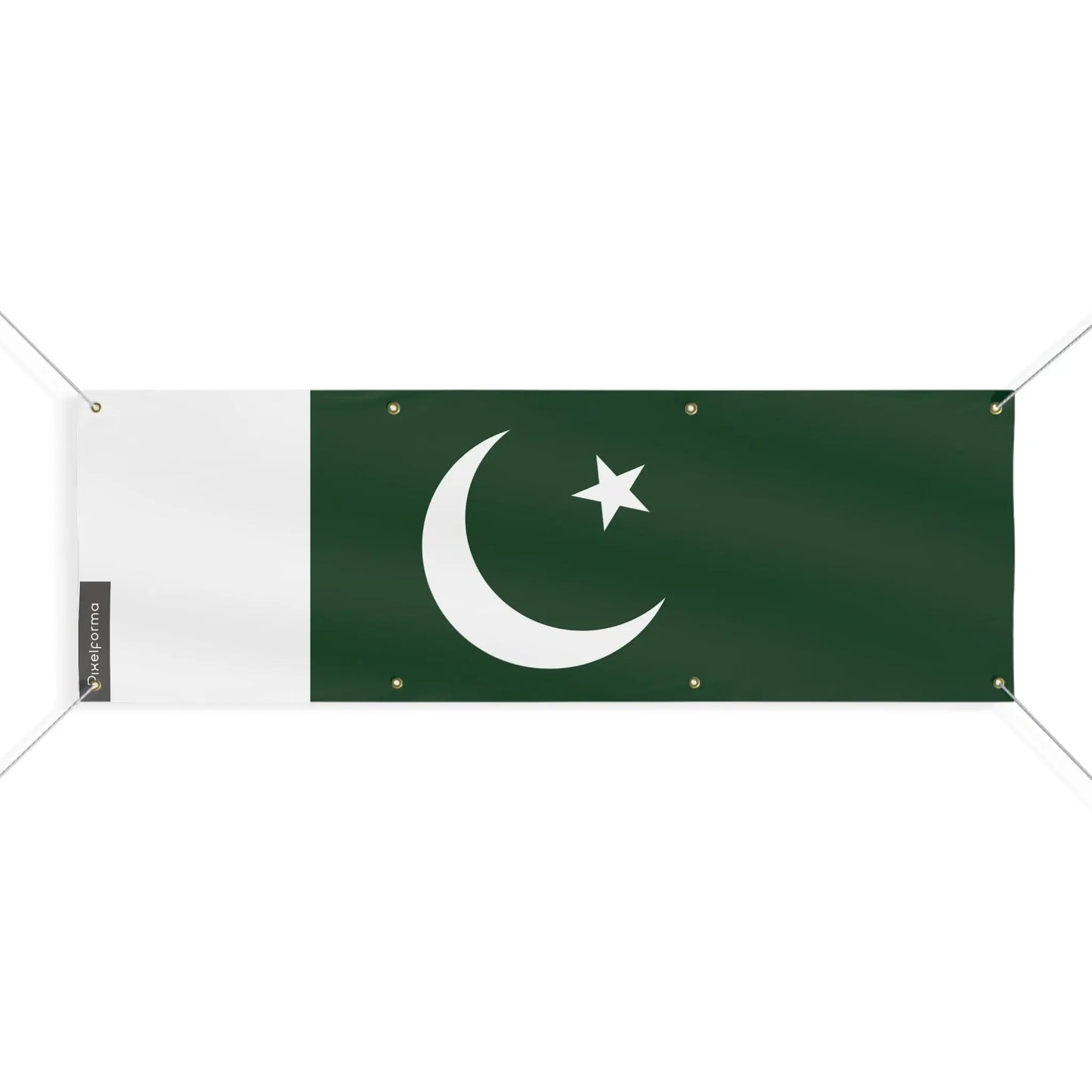 Drapeau Du Pakistan – Taille L – 8 Œillets – Polyester Résistant