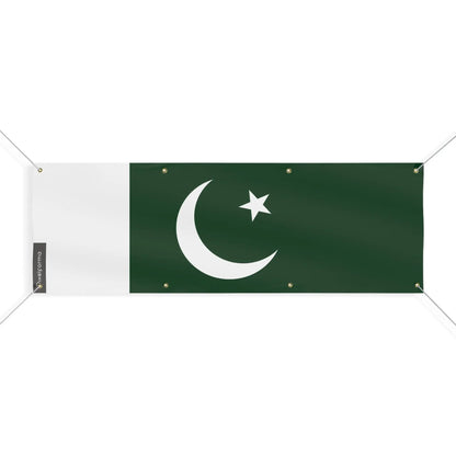 Drapeau Du Pakistan – Taille L – 8 Œillets – Polyester Résistant