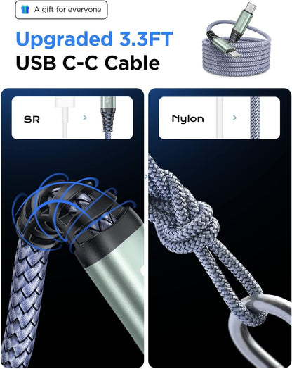67.5W Car Charger USB C Fast Charge for Iphone 17 Pro, PD 45W USB C Car Charger Adapter, All Metal Cigarette Lighter Adapter for Iphone 17 Pro Max 16 15 Air Samsung S25 Android