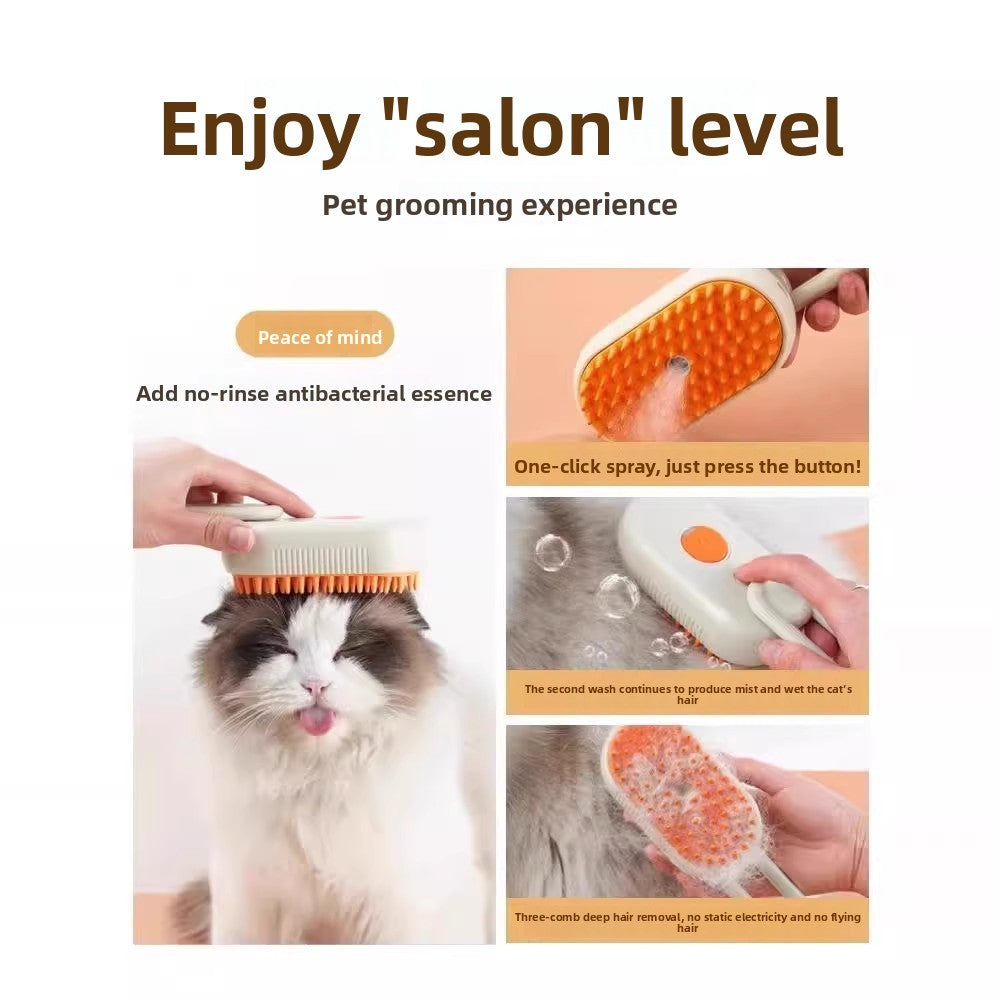 Pet massage brush and comb