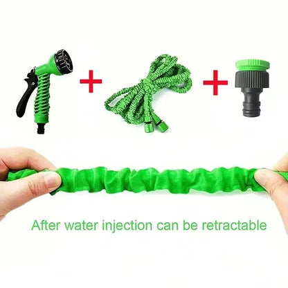 25FT-200FT Expandable Magic Hose 7 Water Spraying Functions Gun Durable Materials Home Garden Watering Tools Lightweight Design