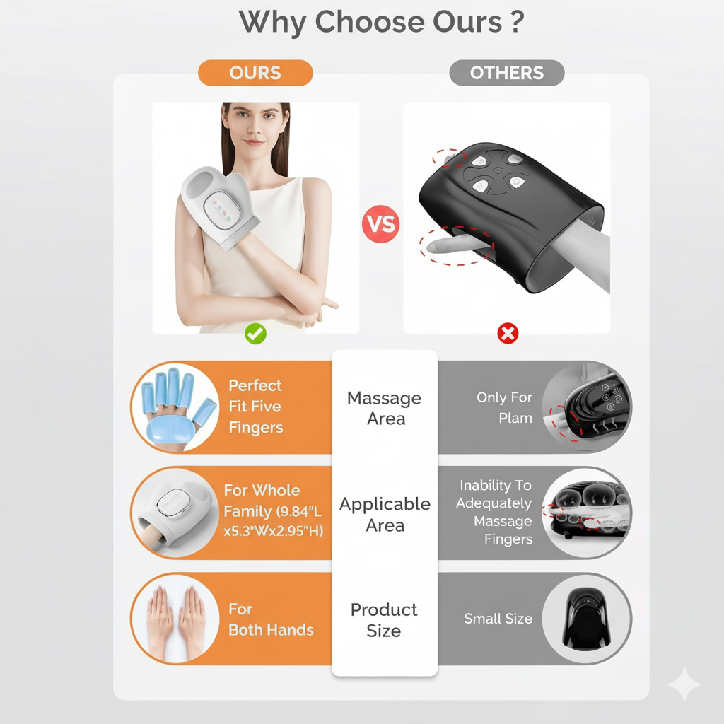 Oasis® 3-in-1 Hand Massager for Joint Pain Relief