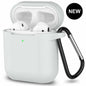 For Apple Airpods Case 1 2 Silicone Protector Shockproof Full Cover + Keychain