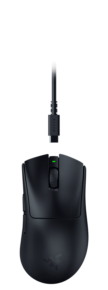 Deathadder V3 Hyperspeed Optical USB Wireless Gaming Mouse, Black