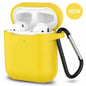 For Apple Airpods Case 1 2 Silicone Protector Shockproof Full Cover + Keychain