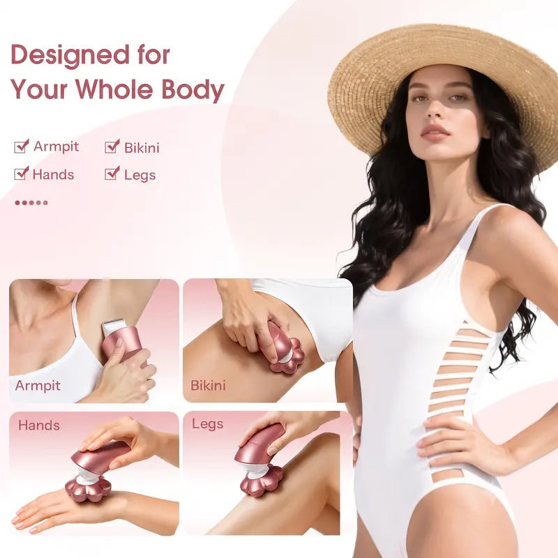 Oasis™ 5-in-1 Women’s Electric Razor for Legs & Body Hair Removal