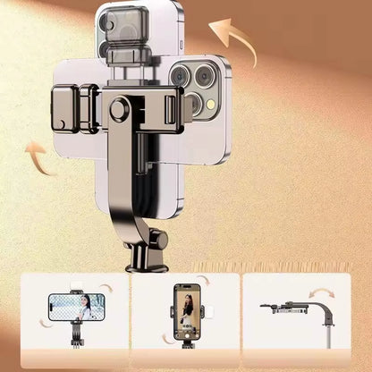 Innotechsc 67'' Adjustable Selfie Stick Tripod Remote Control with Flash Light Tripod for Iphone Android, Gopro Portable Travel Video Recording/Live Streaming/Photography/Vlog- White