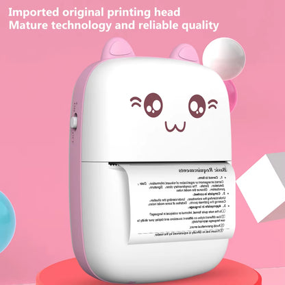 Meow Mini Label Printer Thermal Portable Printers Stickers Paper Inkless Wireless Impresora Portátil 200Dpi Android IOS 57Mm