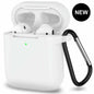 For Apple Airpods Case 1 2 Silicone Protector Shockproof Full Cover + Keychain