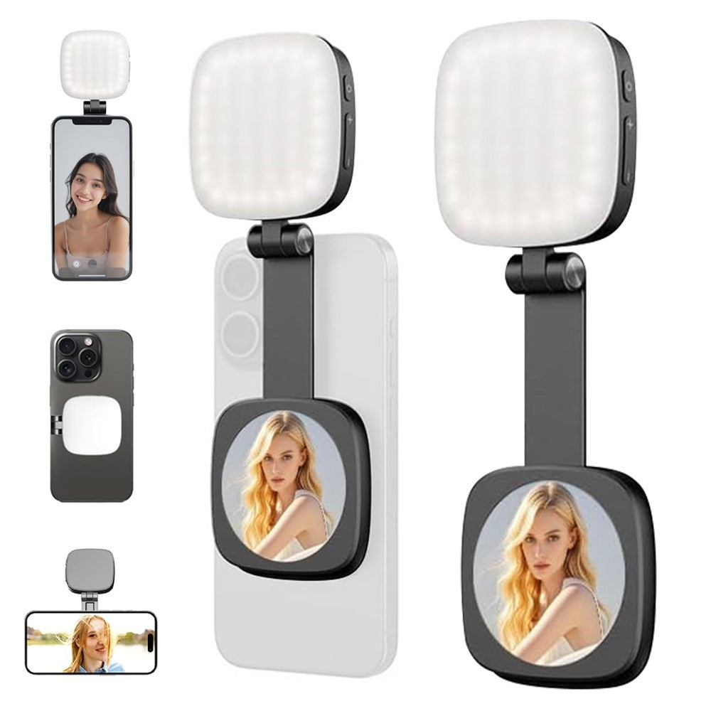 Magnetic Selfie Light -Magsafe Compatible LED Phone Selfie Light Included Mirror