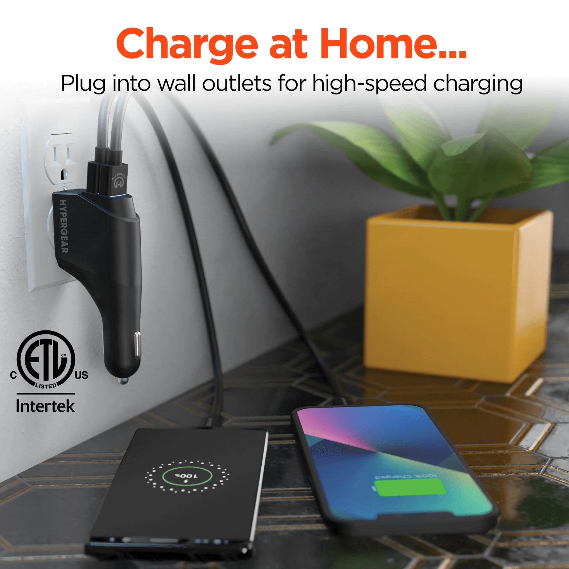 Hypergear Hybrid 2.1A Dual USB Car/Wall Charger