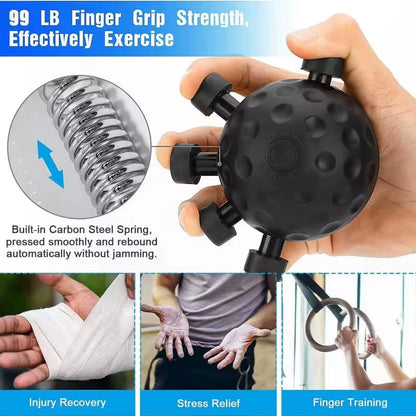 Rock Climbing Exerciser Trainers Finger Hand Strengthener Ergonomic Hand Ball Gripper Exerciser anti Slip Finger Exerciser Ball
