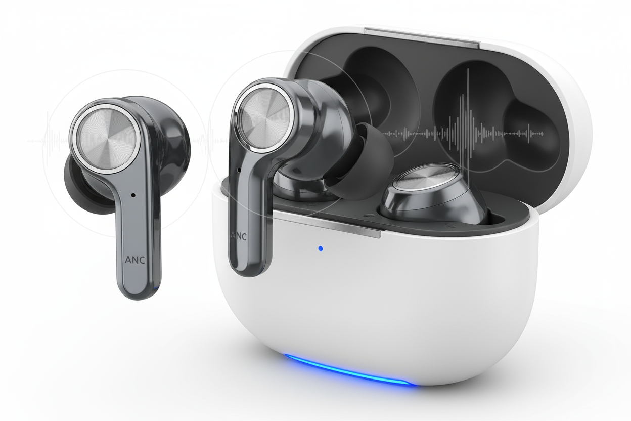 Naztech Xpods ANC Active Noise Cancelling True Wireless Earbuds with Wireless Charging Case

Description:

Tune out when you want to, tune in when you need to. All-new from Naztech, the Xpods ANC earbuds feature real-time adaptive Active Noise Cancelling and an Ambient Transparency mode, so you can take total control over your listening experience. Powerful 12mm dynamic drivers deliver the same premium Xpods audio, while the new memory foam ear tips provide an in-ear fit that is more secure and much more co